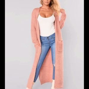 Nwot fashion nova fuzzy duster